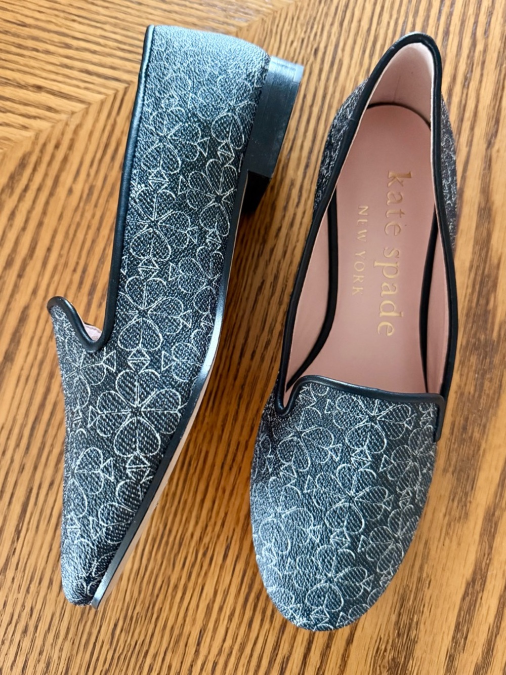 KATE SPADE Spade Flower Lounge Loafers - Black